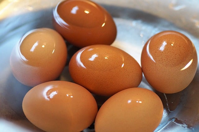 huevo en el microondas