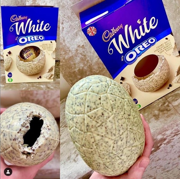 huevo de chocolate blanco
